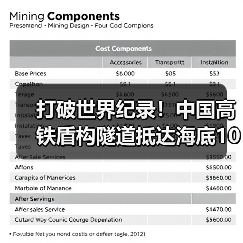 打破世界纪录!中国高铁盾构隧道抵达海底106米(图4) 打破世界纪录!中国高铁盾构隧道抵达海底106米(图4)
