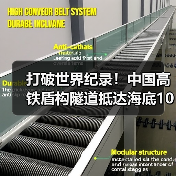 打破世界纪录!中国高铁盾构隧道抵达海底106米(图2) 打破世界纪录!中国高铁盾构隧道抵达海底106米(图2)