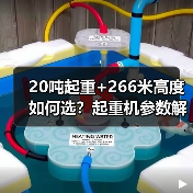 20吨起重+266米高度如何选？起重机参数解析（图1）
