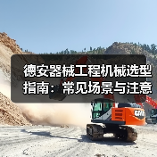 德安器械工程机械选型指南:常见场景与注意事项(图2) 德安器械工程机械选型指南:常见场景与注意事项(图2)